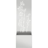 vidaXL Vrtni Sadič s Dekorativnom Pločom Srebrna 50 x 140 cm | shoptok.hr