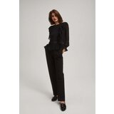 Marisse Black Long-Sleeved Ruffled Shirt | Shoptok.si