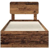  Okvir za krevet Staro drvo 90 x 200 cm Konstruirano drvo | shoptok.hr