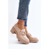 VINCEZA Suede High Heel Shoes in Beige Finley | Shoptok.si