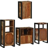 vidaXL Set namještaja za kupaonicu Zidne 4 pcs Čvrsto reciklirano drvo | shoptok.hr