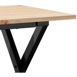  Stolić za kavu X-oblika 100x50x45cm borovina i čelik | Eponuda.com
