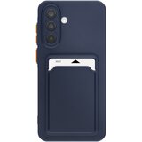 AVIZAR Ohišje za Samsung Galaxy A36 z mehkim držalom za kartice proti praskam, Modra noč, (5000012873) | Shoptok.si