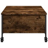  Stolić za kavu s kotačima boja hrasta 91 x 55 x 34 cm drveni | Eponuda.ba