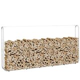  Stalak za drva za ogrjev 300x25x150 cm Pocinčani čelik | shoptok.hr