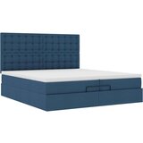  Otomanski okvir kreveta s madracima plavi 200x200cm tkanine | shoptok.hr