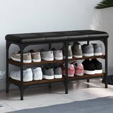  Klupa za cipele smeđa boja hrasta 82x32x47 cm konstruirano drvo | shoptok.hr