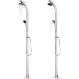  Vrtni tuš sa sivom bazom 220 cm aluminijski | shoptok.hr