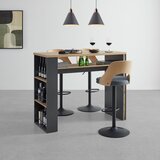 Mömax Barski Stol Lucy, Temno Siva, Hrast | Shoptok.si