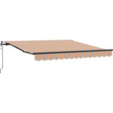 vidaXL Automatska Uvlačiva Tenda Prugasta 300x250 cm | shoptok.hr