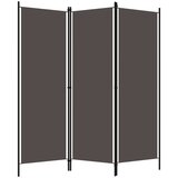 vidaXL Sobna pregrada s 3 panela antracit 150 x 180 cm | shoptok.hr