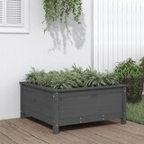 vidaXL Vrtna sadilica siva 82 5 x 82 5 x 39 cm od masivne borovine Cijene
