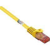 Renkforce RF-5462928 RJ45 omrežni kabel\, Patch kabel CAT 6 U/UTP 0.15 m rumena z zaščitnim zapornim zatičem\, brez halogena 1 kos, (20536239) | Shoptok.si