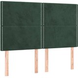  Okvir za krevet s uzglavljem tamnozeleni 140x190 cm baršunasti | shoptok.hr