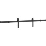 vidaXL Komplet opreme za drsna vrata 152,5 cm jeklo črne barve | Shoptok.si