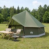 Tipi šator s krovom Maslinastozelena 400 x 400 x 250 cm | shoptok.hr