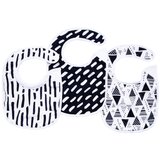 Tiny Twinkle Kaffle Set podbradnik Black & White 3 kom | shoptok.hr