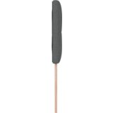 vidaXL LED Čelna letev S pridihom gumbov Temno siva 80 cm Tkanina | Shoptok.si
