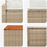  Set sofe 8 kom. Bež i krem bijela Poli Rattan i čelik | shoptok.hr