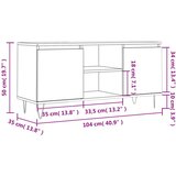 vidaXL TV ormarić siva boja betona 104x35x50 cm od konstruiranog drva | shoptok.hr