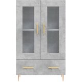  Visoka komoda boja betona 69,5 x 31 x 115 cm konstruirano drvo | shoptok.hr