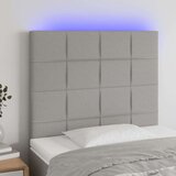  Uzglavlje svjetlosivo 100x5x118/128 cm od tkanine Cijene
