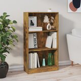 vidaXL knjižna omara dimljeni hrast 60x24x109 cm konstruiran les Cene