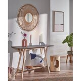 Kave Home Okrogla stranska mizica iz masivnega munggur lesa ø 30 cm Halker – | Shoptok.si