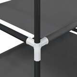 vidaXL Stalak za cipele 5 nivoa crni 44x28x94 cm netkana tkanina | shoptok.hr
