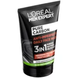 L´Oréal Paris men expert pure carbon anti-imperfection 3in1 čistilni gel za normalno kožo 100 ml za moške