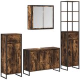  Set namještaja za kupaonicu Dimljeni hrast Konstruirano drvo | shoptok.hr