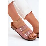 Boto Women's Slip-On Sandals On Cork Sole Light Pink Cortina | Shoptok.si