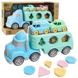  Edukativni razvrstivač za kamione i vuču s automobilskim blokovima, pastelni, BIO plastični | shoptok.hr