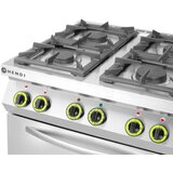 Hendi Gasni šporet sa 4 gorionika sa konvekcionom rernom GN 1/1, Kitchen Line, 230V/3000W, 19kW, 800x722x(H)900mm | Eponuda.com