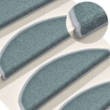 vidaXL Tepisi za stepenice 15 kom plavi 56 x 17 x 3 cm | shoptok.hr