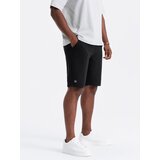 Ombre Men's short ottoman knit sweat shorts - black Cijene