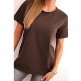 Polski Women's cotton blouse in a classic cut brown | shoptok.hr