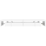 TV ormarić s LED svjetlima bijeli 290x36,5x40 cm | shoptok.hr