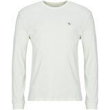 Calvin Klein Jeans Majice z dolgimi rokavi LS WAFFLE BADGE CREWNK TEE Bela Cene
