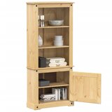 vidaXL Visoka omara Corona bela 74x38x170 cm trdna borovina Cene