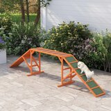  Rampa za pse Agility staza s preprekama protuklizna otporna na vremenske uvjete drvena 335 x 55 x 60 cm narančasta | shoptok.hr