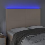  LED uzglavlje boja cappuccina 144x5x118/128cm od umjetna koža | shoptok.hr