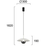  LED luster na sajli VALIA LED/9W/230V siva/crna | Eponuda.com