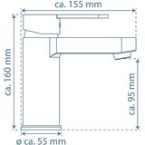 XORA UMIVALNIŠKA ARMATURA 5,5/15,9/15,7 cm | Shoptok.si