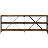  Konzolni stol boja hrasta 200 x 30 x 75 cm od drva i željeza | shoptok.hr