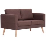 vidaXL Sedežna garnitura 2-delna blago rjava | Shoptok.si
