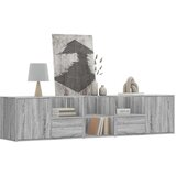 vidaXL Kotna omarica siva sonoma 200x40x45 cm inženirski les | Shoptok.si