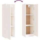 TV omarica 3 kosi bela trdna borovina, (20730167) | Shoptok.si