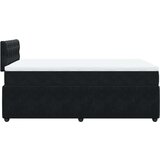  Krevet box spring s madracem crni 120 x 190 cm baršunasti | shoptok.hr