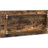  Ormar s ogledalom za kupaonicu s LED svjetlom dimljenog hrasta 80x37 cm | shoptok.hr